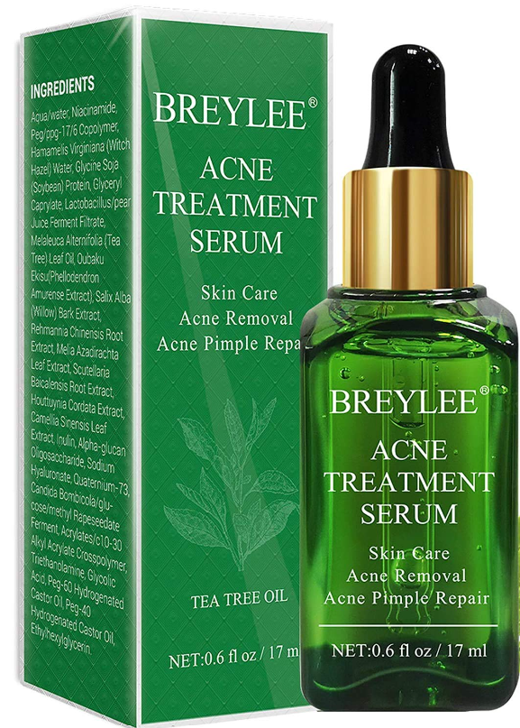 BREYLEE 痤疮治疗血清面部面部精华抗痤疮疤痕去除霜皮肤护理美白修复粉刺去除粉刺